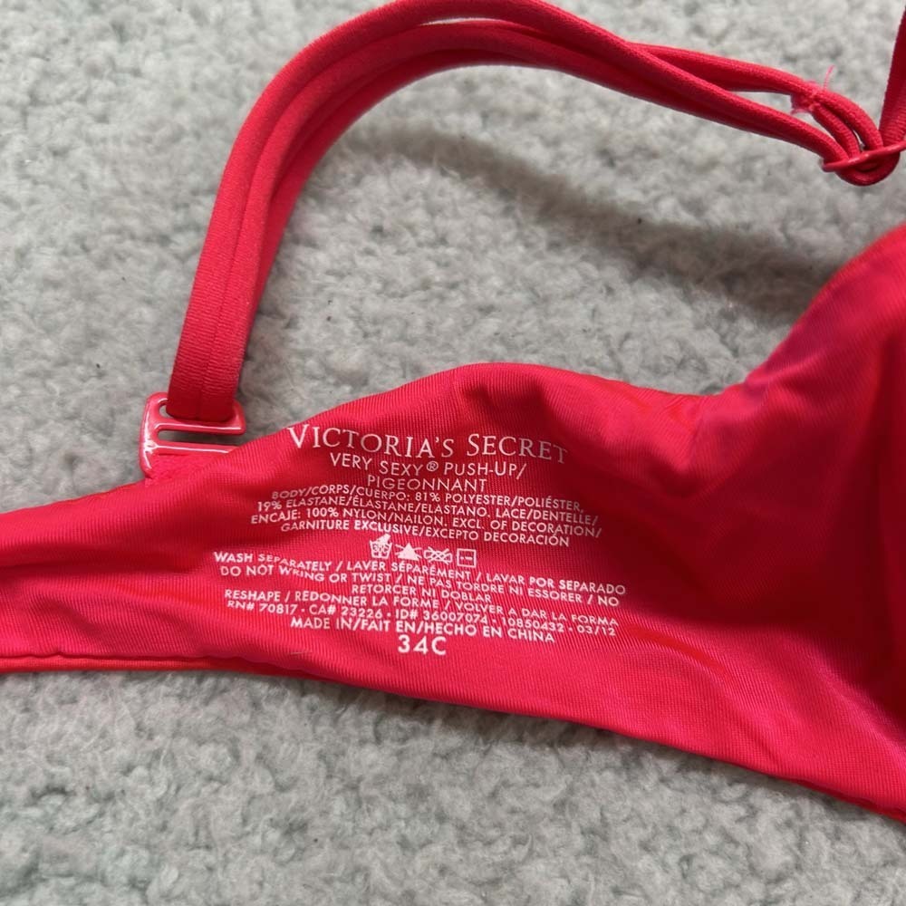 Victoria Secret Bra 34C Push Up Bra Very Sexy Push-Up - Picture 7 of 8